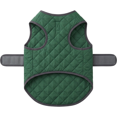 Jnvbf Fieldcrest Quilted Dog Vest Size L Forest Green Charcoal - Product view