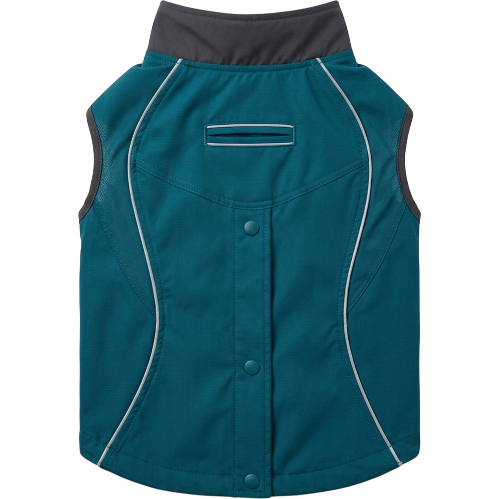 Jnvbf Hoodless Windbreaker Pet Jacket Large Teal Charcoal - Product view