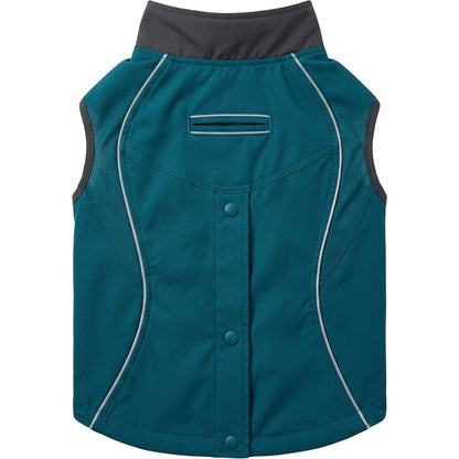 Jnvbf Hoodless Windbreaker Pet Jacket Large Teal Charcoal - Product view