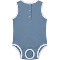 Jnvbf Lunaline Cat Jersey Bodysuit Size M Dusty Blue White - Product view