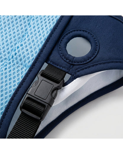 Jnvbf Open-Mesh Pet Vest Small Sky Navy - Detail view